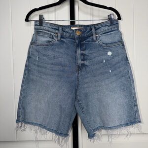 Kut from the Kloth Women’s Blue Distressed Denim Jean Shorts